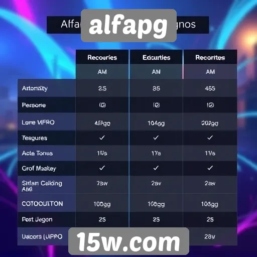Comparação entre alfapg e outras plataformas de jogos